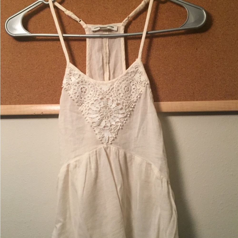 Cream bohemian strap top 🌞